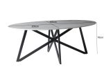 DT- Marmeren Ovaal Web Wit 200cm - Afbeelding 3