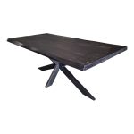 Boomstamtafel Boston Zwart | 160 cm - Afbeelding 3
