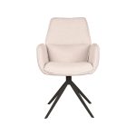 LABEL51 Eetkamerstoel Mellow - Naturel - Boucle - Afbeelding 3