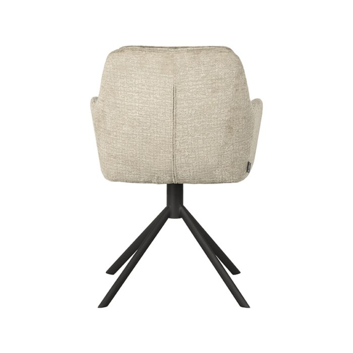 LABEL51 Eetkamerstoel Joy - Beige - Fluweel - Afbeelding 3