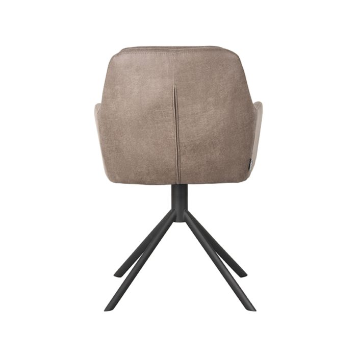 LABEL51 Eetkamerstoel Joy - Taupe - Microfiber - Afbeelding 3