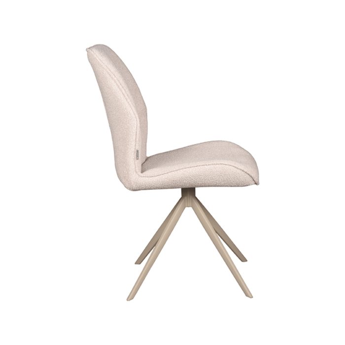 LABEL51 Eetkamerstoel Comfy - Naturel - Boucle - Afbeelding 3