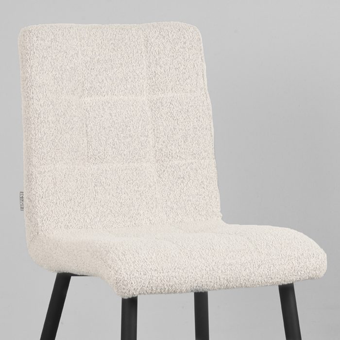 LABEL51 Eetkamerstoel Sam - Naturel - Boucle - Afbeelding 3