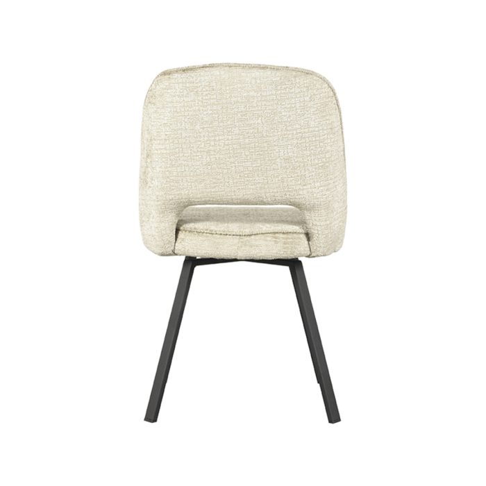 LABEL51 Eetkamerstoel Lewis - Beige - Fluweel - Afbeelding 3