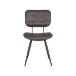 LABEL51 Eetkamerstoel Gus - Antraciet - Microfiber - Afbeelding 3