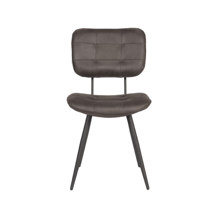 LABEL51 Eetkamerstoel Gus - Antraciet - Microfiber - Afbeelding 3