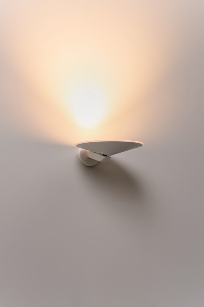 Pla wandlamp Led gestructureerd wit - Afbeelding 3