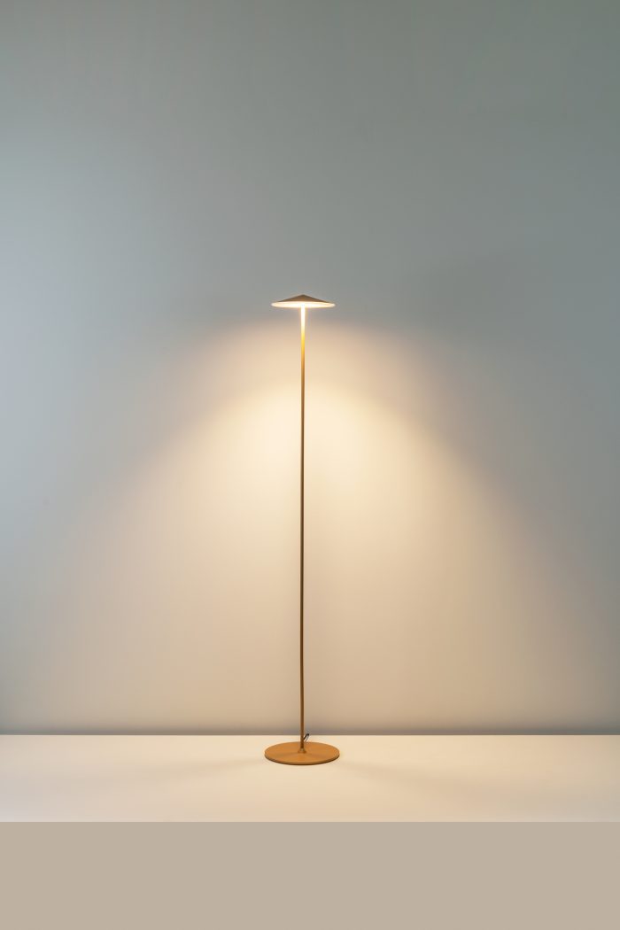 Pla Vloerlamp 160 metallic goud - Afbeelding 2