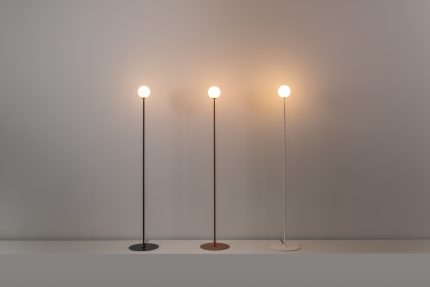Vloerlamp Symphony G9 H. 160 cm gestructureerd antraciet grijs