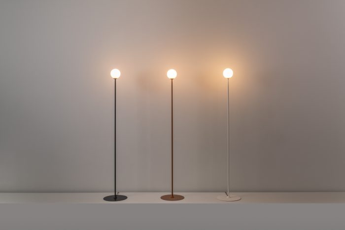 Vloerlamp Symphony G9 H. 160 cm gestructureerd antraciet grijs - Afbeelding 1