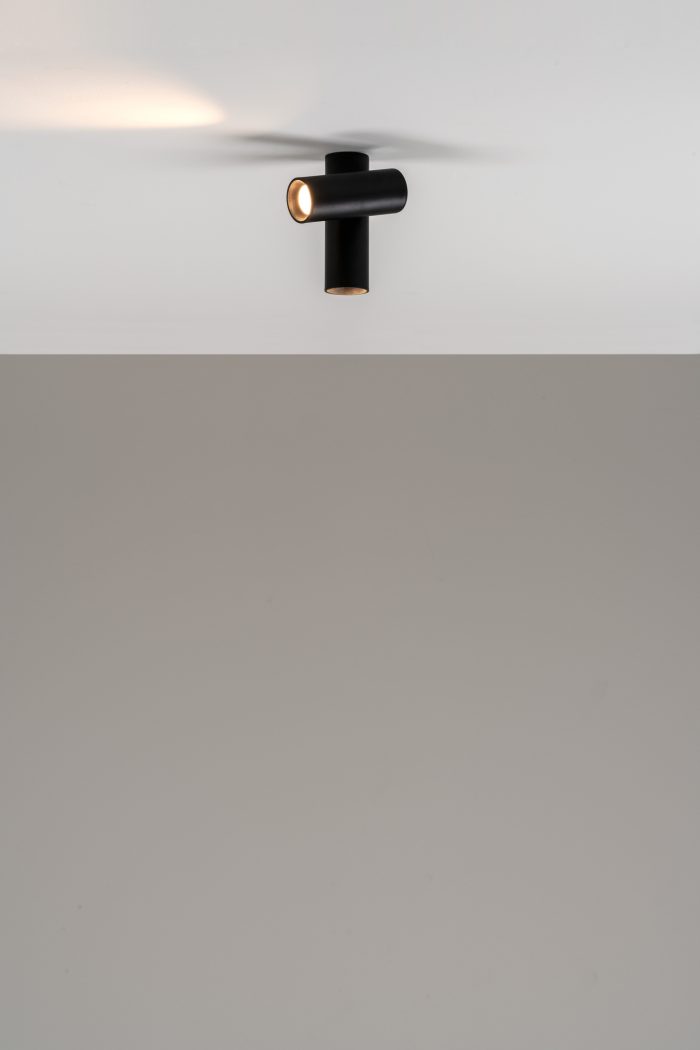 Haul 40 plafondlamp 2 Led DOB 5 W gestructureerd zwart - Afbeelding 3