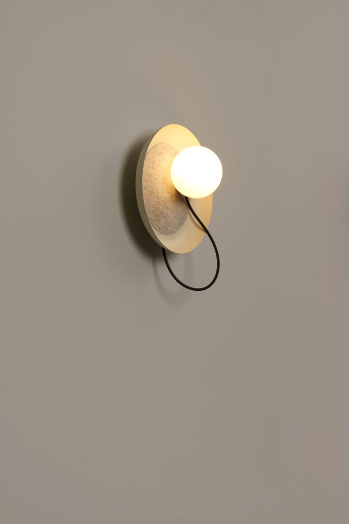 Wandlamp van draad @ 24 cm G9 gestructureerd mink - Afbeelding 3