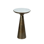 Bijzettafel Essy Small | Wit marmer 38 cm - Afbeelding 3