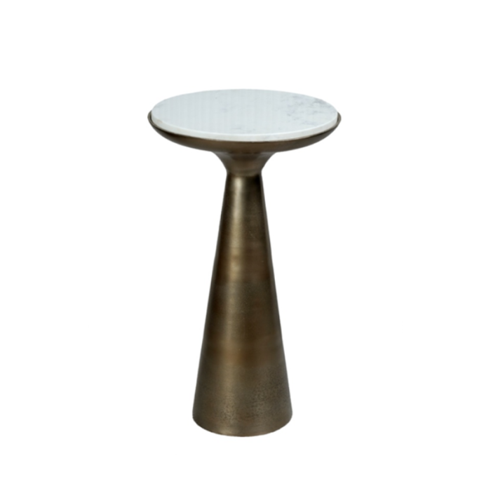 Bijzettafel Essy Small | Wit marmer 38 cm - Afbeelding 3