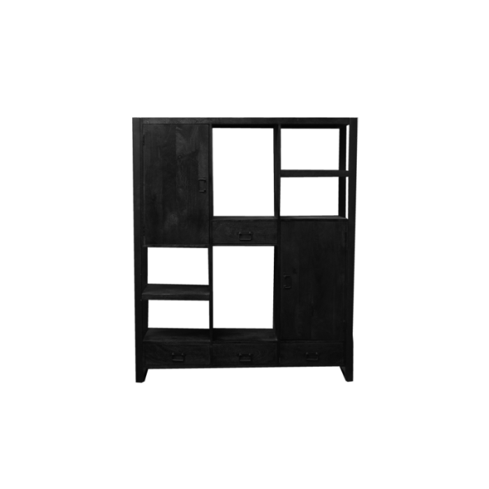 Boekenkast Boaz Zwart - Afbeelding 4