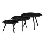 Salontafel Ohio Zwart | set van 3 - Afbeelding 4
