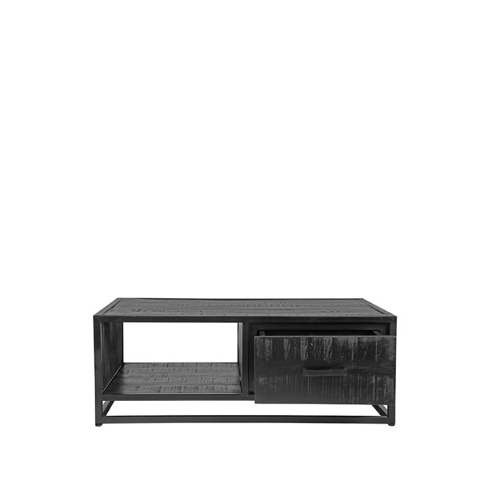 LABEL51 Salontafel Chili - Zwart - Mangohout - Afbeelding 4