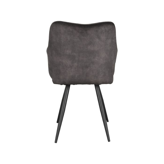 LABEL51 Eetkamerstoel Noud - Antraciet - Velours - Afbeelding 4