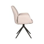 LABEL51 Eetkamerstoel Mellow - Naturel - Boucle - Afbeelding 4