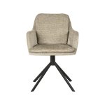 LABEL51 Eetkamerstoel Joy - Beige - Fluweel - Afbeelding 4