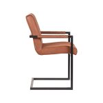 LABEL51 Eetkamerstoel Milo - Cognac - Microfiber - Afbeelding 4