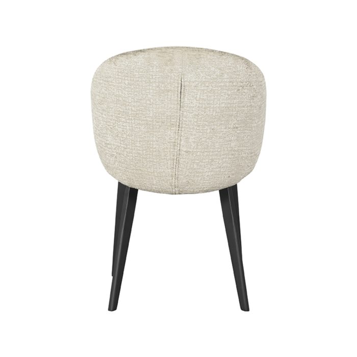LABEL51 Eetkamerstoel Logan - Beige - Fluweel - Afbeelding 4