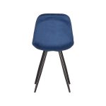 LABEL51 Eetkamerstoel Capri - Blauw - Fluweel - Afbeelding 4