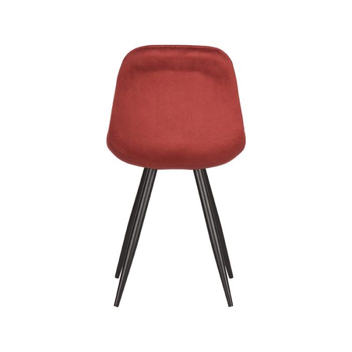 LABEL51 Eetkamerstoel Capri - Rood - Fluweel - Afbeelding 4