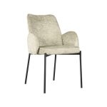 LABEL51 Eetkamerstoel Joni - Beige - Fluweel - Afbeelding 4