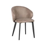 LABEL51 Eetkamerstoel Logan - Taupe - Microfiber - Afbeelding 4