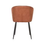 LABEL51 Eetkamerstoel Wave - Cognac - Microfiber - Afbeelding 4