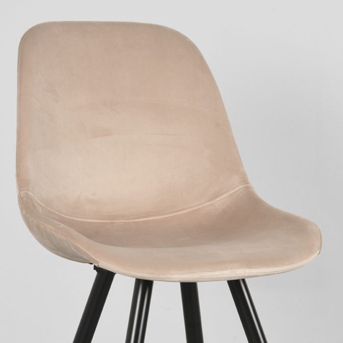 LABEL51 Eetkamerstoel Capri - Zand - Fluweel - Afbeelding 4