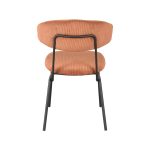LABEL51 Eetkamerstoel Zack - Roest - Ribcord - Afbeelding 4