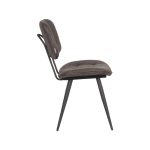 LABEL51 Eetkamerstoel Gus - Antraciet - Microfiber - Afbeelding 4