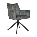 Eetkamerstoel Dani | Velvet Lichtblauw (set van 2) - Afbeelding 4