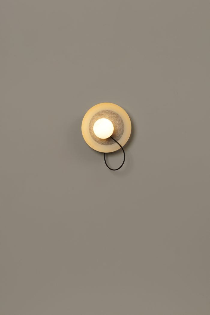 Wandlamp van draad @ 24 cm G9 gestructureerd mink - Afbeelding 4