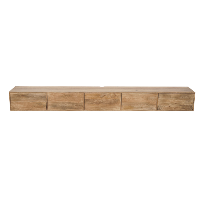 Zwevend tv-meubel Vision Naturel | 280 cm - Afbeelding 5