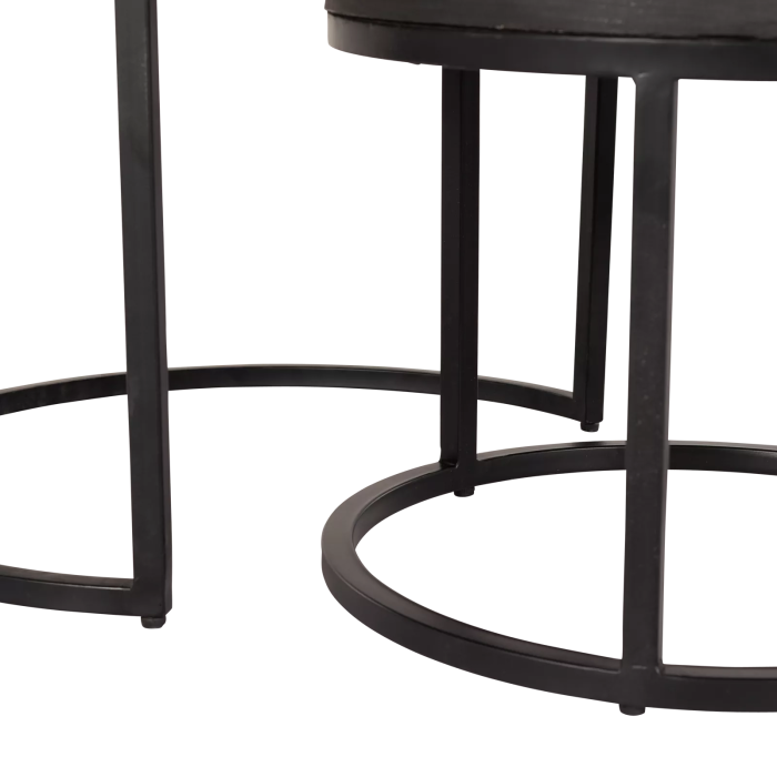Salontafel set Ora | Zwart Kadappa Stone 60-45 cm - Afbeelding 5