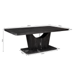Eettafel Voco | 200 cm | Zwart - Afbeelding 5