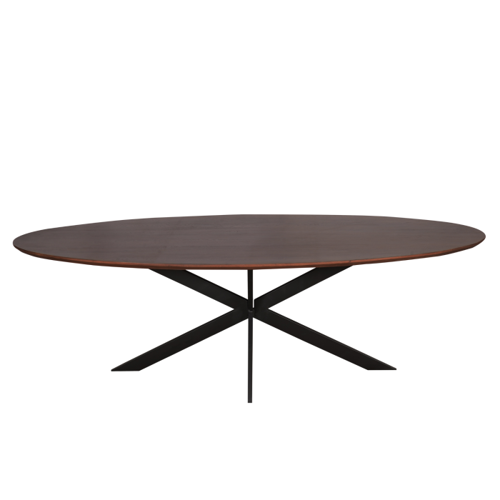 Eiken eettafel Ferris | Ovaal 210 cm | Walnoot - Afbeelding 5