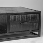 LABEL51 Salontafel Chili - Zwart - Mangohout - Afbeelding 5