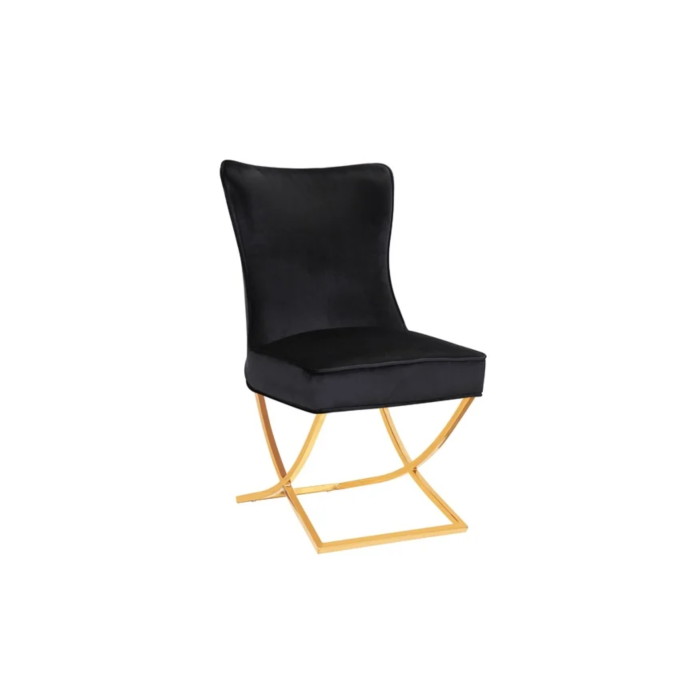 STOEL RIXOS 105 GOUDEN POTEN + ZWART STOF (C59) - Afbeelding 5
