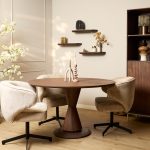 Eettafel Lima Walnoot | 150 cm | Rond - Afbeelding 5