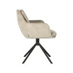 LABEL51 Eetkamerstoel Joy - Beige - Fluweel - Afbeelding 5