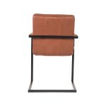 LABEL51 Eetkamerstoel Milo - Cognac - Microfiber - Afbeelding 5