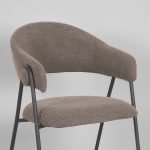 LABEL51 Eetkamerstoel Lowen - Bruin - Boucle - Afbeelding 5