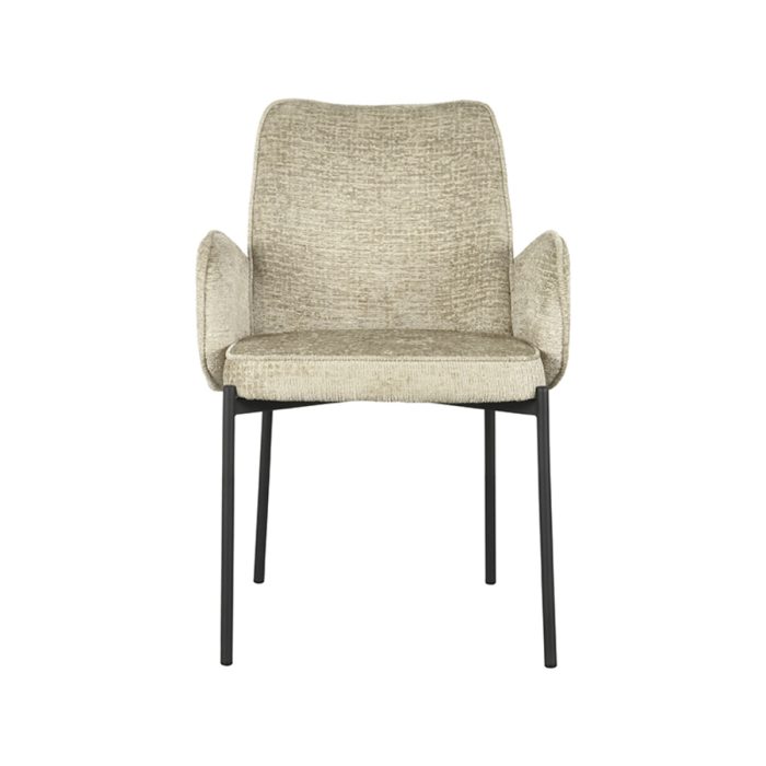 LABEL51 Eetkamerstoel Joni - Beige - Fluweel - Afbeelding 5