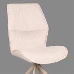 LABEL51 Eetkamerstoel Comfy - Naturel - Boucle - Afbeelding 5