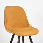 LABEL51 Eetkamerstoel Capri - Oker - Fluweel - Afbeelding 5