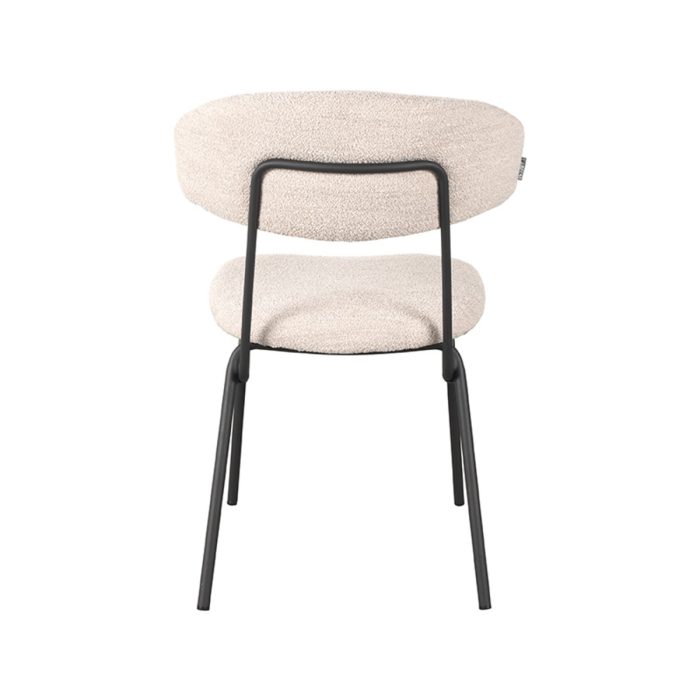 LABEL51 Eetkamerstoel Zack - Naturel - Boucle - Afbeelding 5
